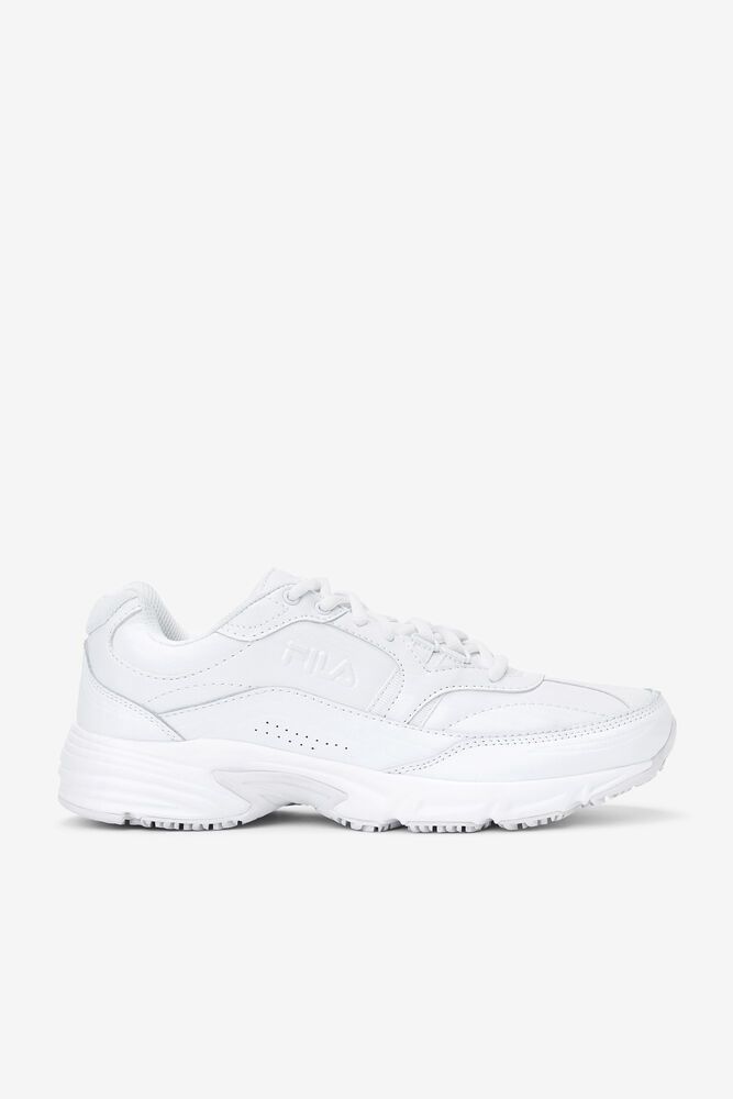 Fila Memory Workshift Slip Resistant White Work Shoes Mens - NZ 48016-DTYF